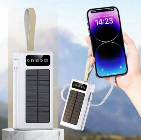 باور بانك شمسي - بسعة ضخمة 30000mAh وشحن فائق 22.5W – رفيقك المثالي في كل مكان