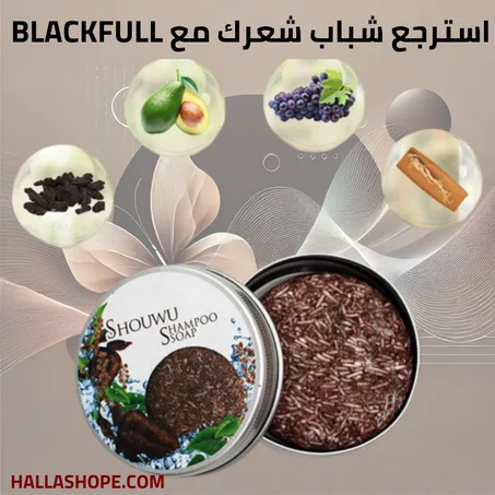BLACKFULLشامبو طبيعي لإزالة الشيب و منع تساقط الشعر