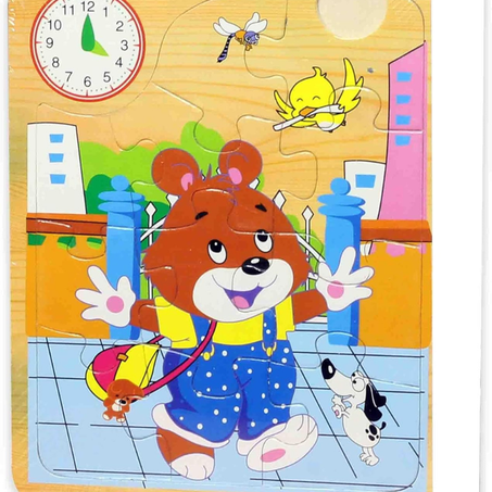 Livre puzzle en bois