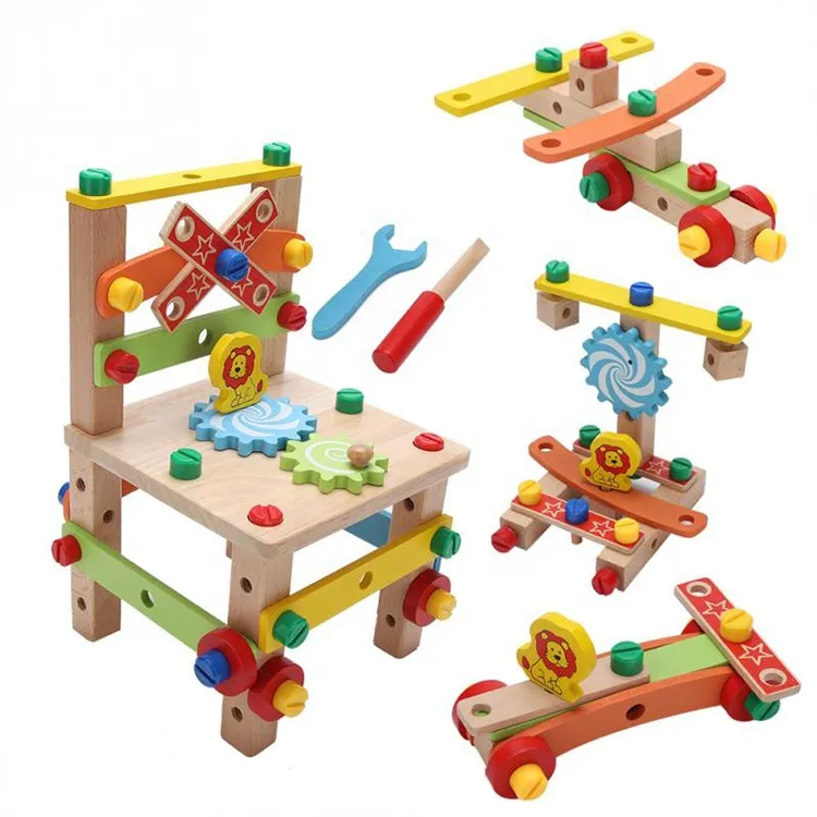 Chaise d’assemblage en bois