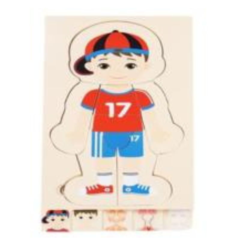AnatoPuzzle – Puzzle Anatomique en Bois 5 Couches pour Enfants