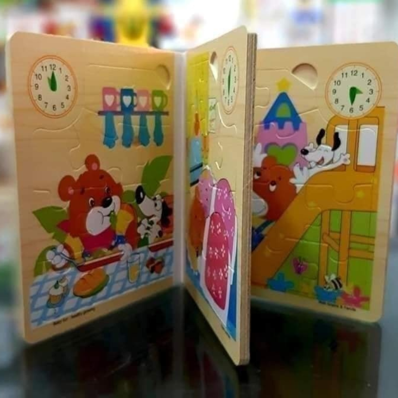 Livre puzzle en bois
