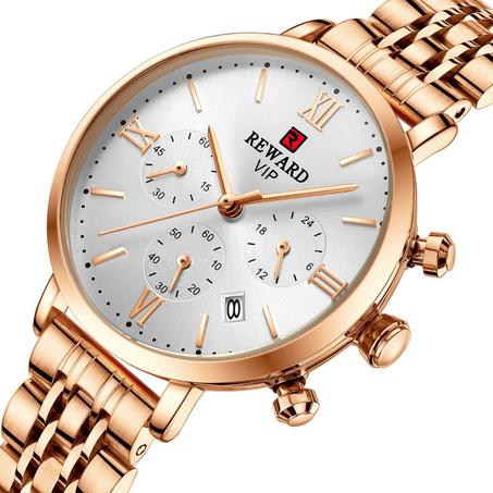 Reward Women's Casual Stainless Steel Quartz Watch