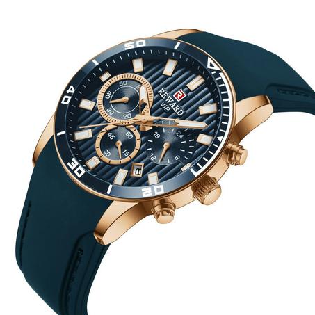 Reward Men's Luxury Chronograph Silicone Watch