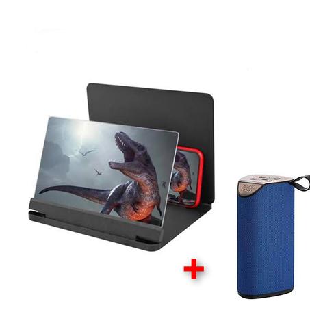 Agrandisseur 3D + Speaker Bt ( مكبر الشاشة + مكبر الصوت بلوتوث )