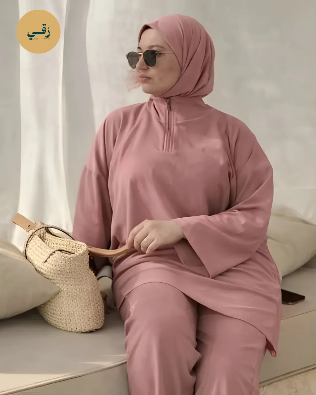 Ensemble Modeste 2 Pièces – Tunique Longue & Pantalon