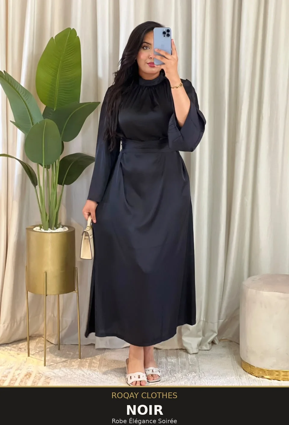 Robe Satinée Élégance Soirée – Roqay Clothes