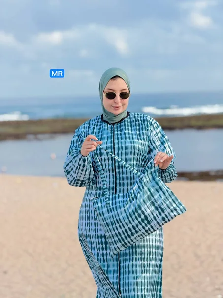 Burkini Long Imprimé Tie-Dye Femme - Style Moderne