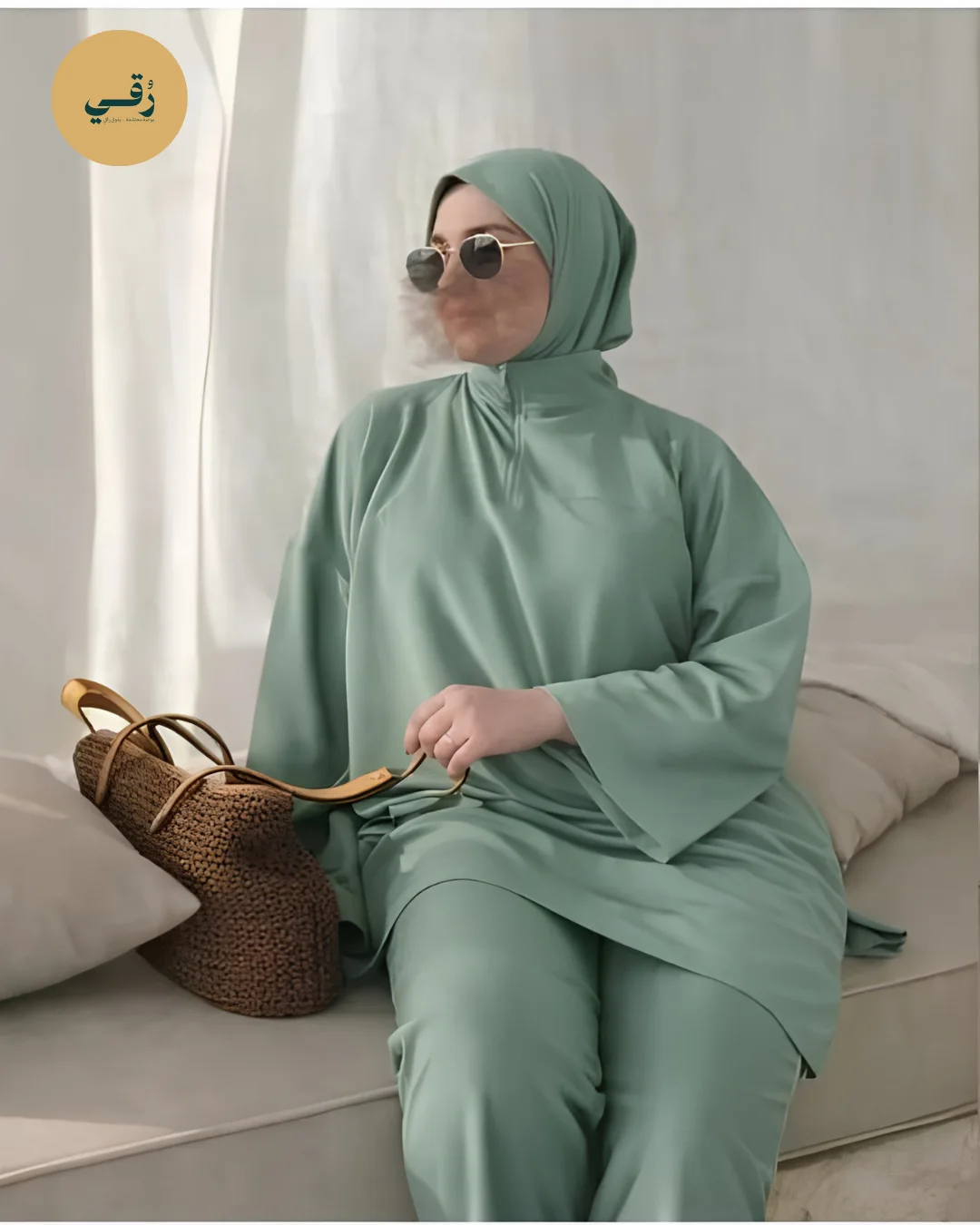 Ensemble Modeste 2 Pièces – Tunique Longue & Pantalon