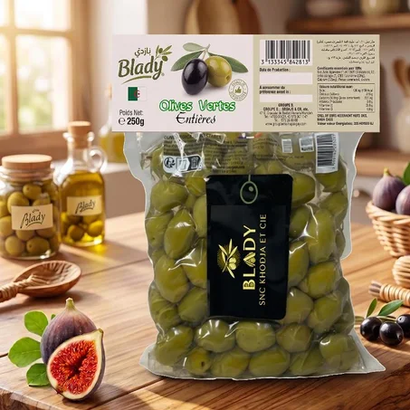 Olives vertes entières 250g