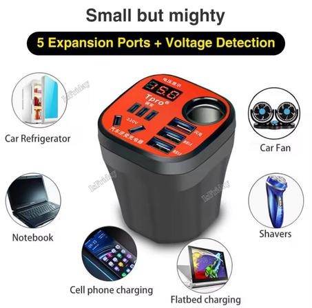 محول الطاقة 220v مع منفذ السيارة
