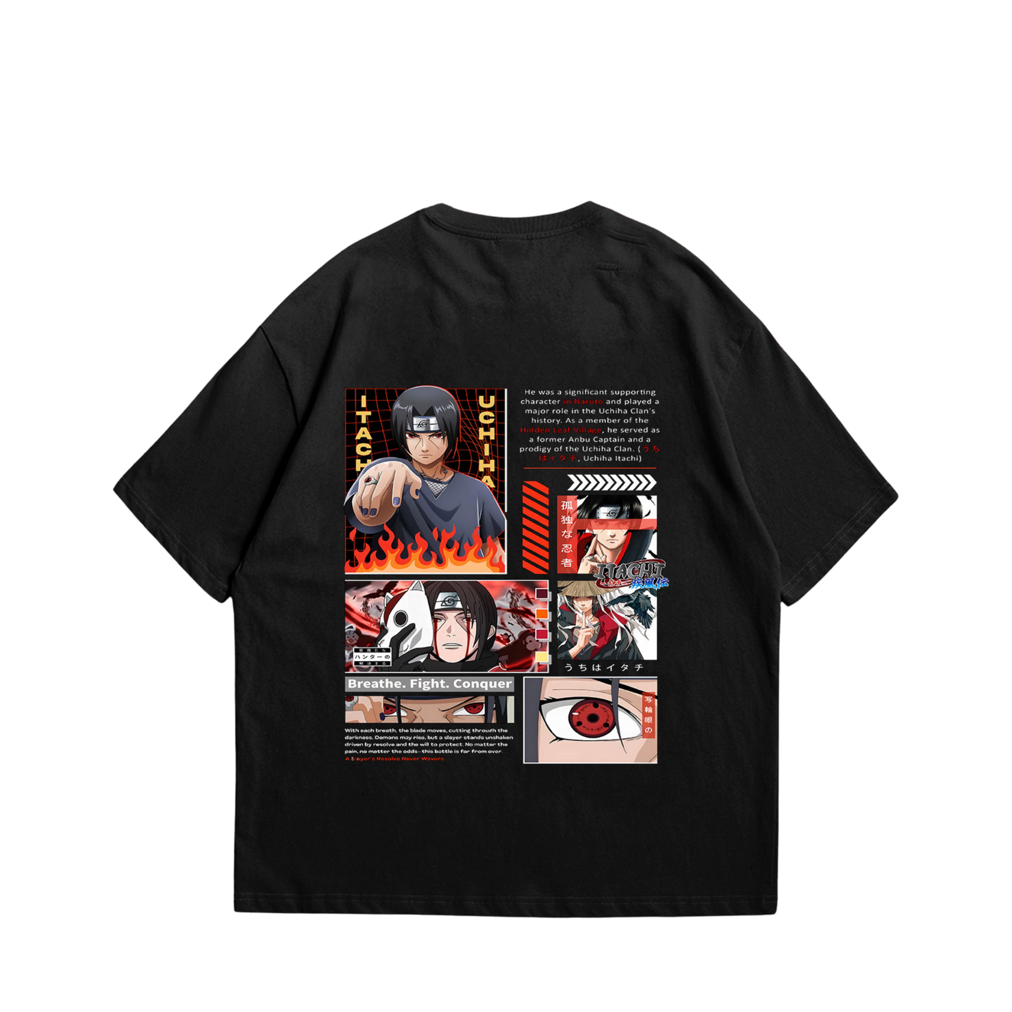 uchiha t-shirt oversize