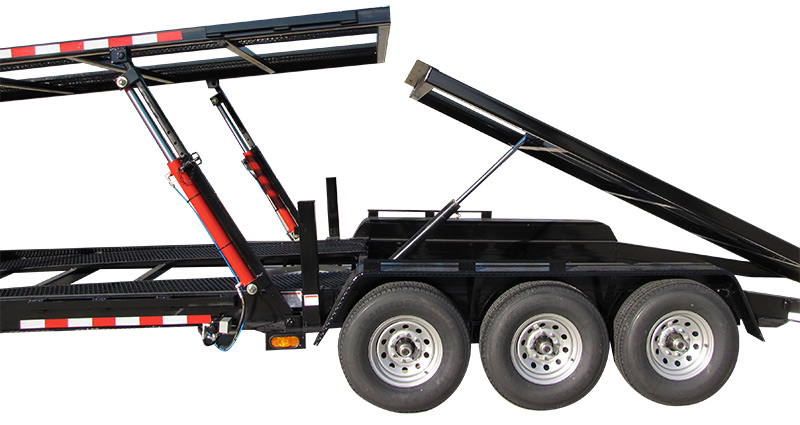 25,000 LB GVWR PROFESSIONAL SERIES DOUBLE DECK FOUR CAR TRAILER