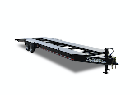 15,000 LB GVWR PROFESSIONAL SERIES OPEN CENTER TWO CAR HAULER TRAILER