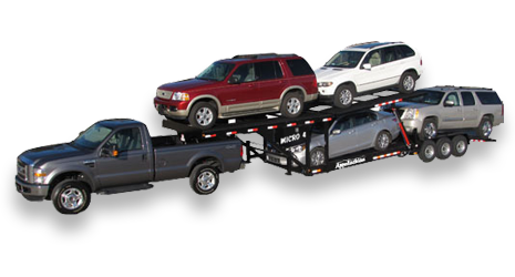25,000 LB GVWR PROFESSIONAL SERIES DOUBLE DECK FOUR CAR TRAILER