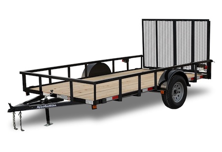 2,990 LB GVWR CONTRACTOR GRADE WOOD FLOOR LANDSCAPE UTILITY TRAILER