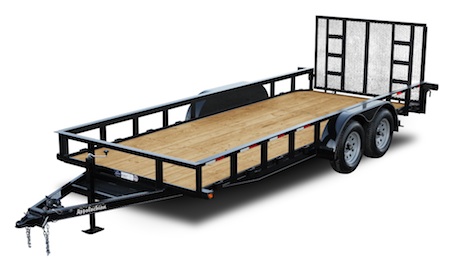 7,000 LB GVWR STANDARD DUTY WOOD FLOOR LANDSCAPE UTILITY TRAILER