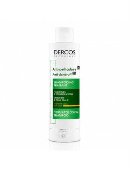 VICHY DERCOS SHAMPOING ANTI-PELLICULAIRE CHEVEUX SECS 200ML