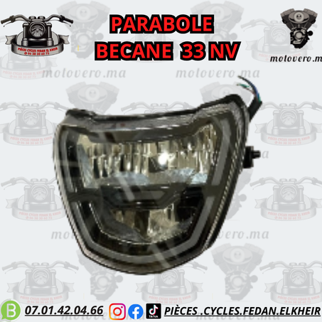 PARABOLE BECANE 33 NOUVEAU
