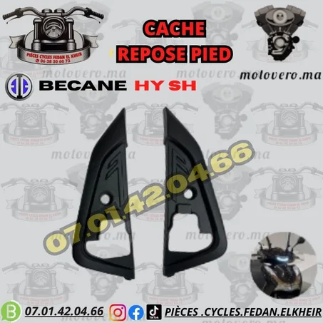 CACHE REPOSE PIED  BECANE SCOOTER HY SH كاش بوزبيات