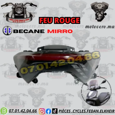 FEU ROUGE BECANE MIRRO فيروج بيكان ميرو