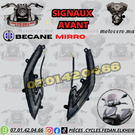 SIGNAUX AVANT BECANE MIRRO سينيالات القدام