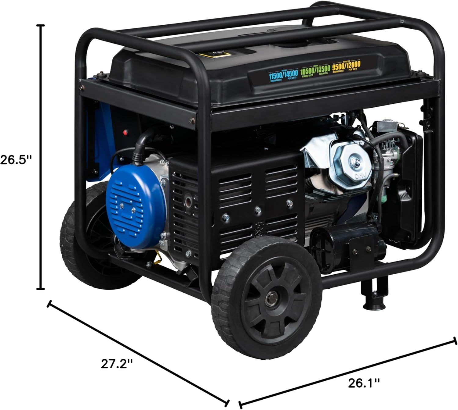 Westinghouse Outdoor Power Equipment 14500 Peak Watt Tri-Fuel Home Backup Portable Generator, Remote Electric Start, Transfer Switch Ready, Gas, Propane, and Natural Gas Powered