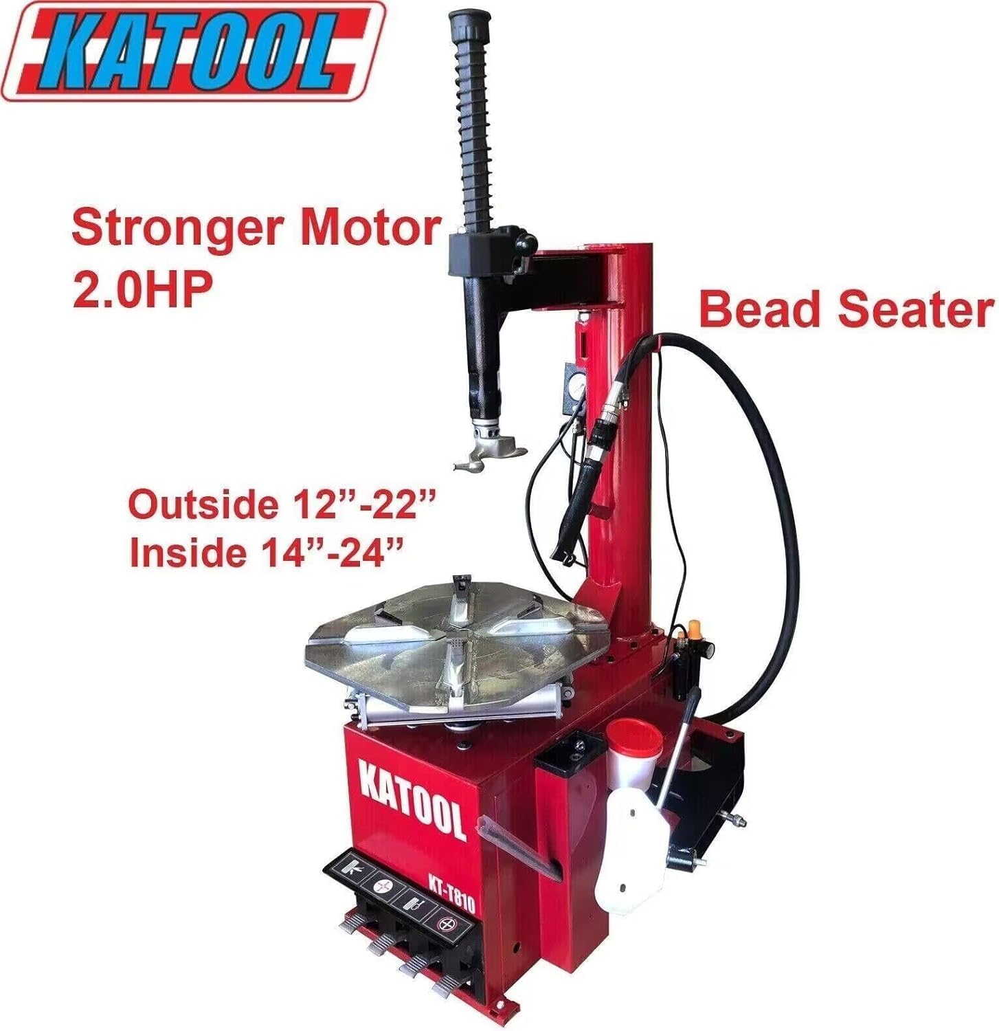 Katool Combo Tire Changer Machine 2.0HP with Bead Blaster Wheel Balancer Machine Tire Machine (KT-T810) + (KT-B760)