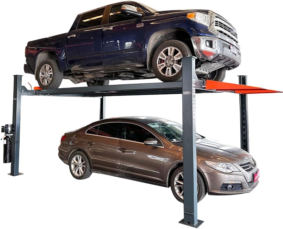 Katool 11000Lbs 4 Post Lift Max Lifting Height 84.5inch Four Post Parking Lift 4-Post Auto Lift Garage Lift Storage