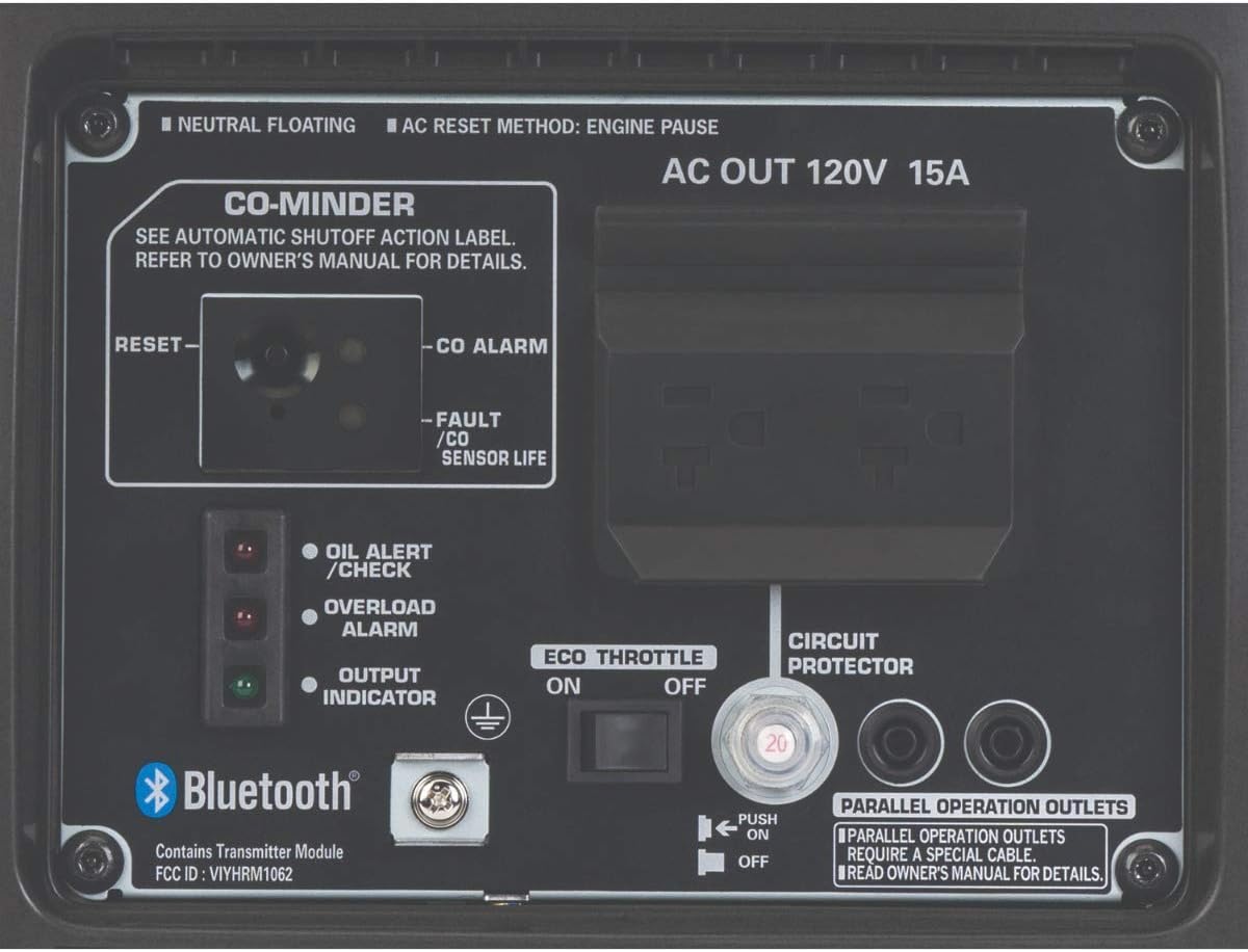 Honda EU2200ITAN 2200-Watt 120-Volt Super Quiet Portable Inverter Generator with CO