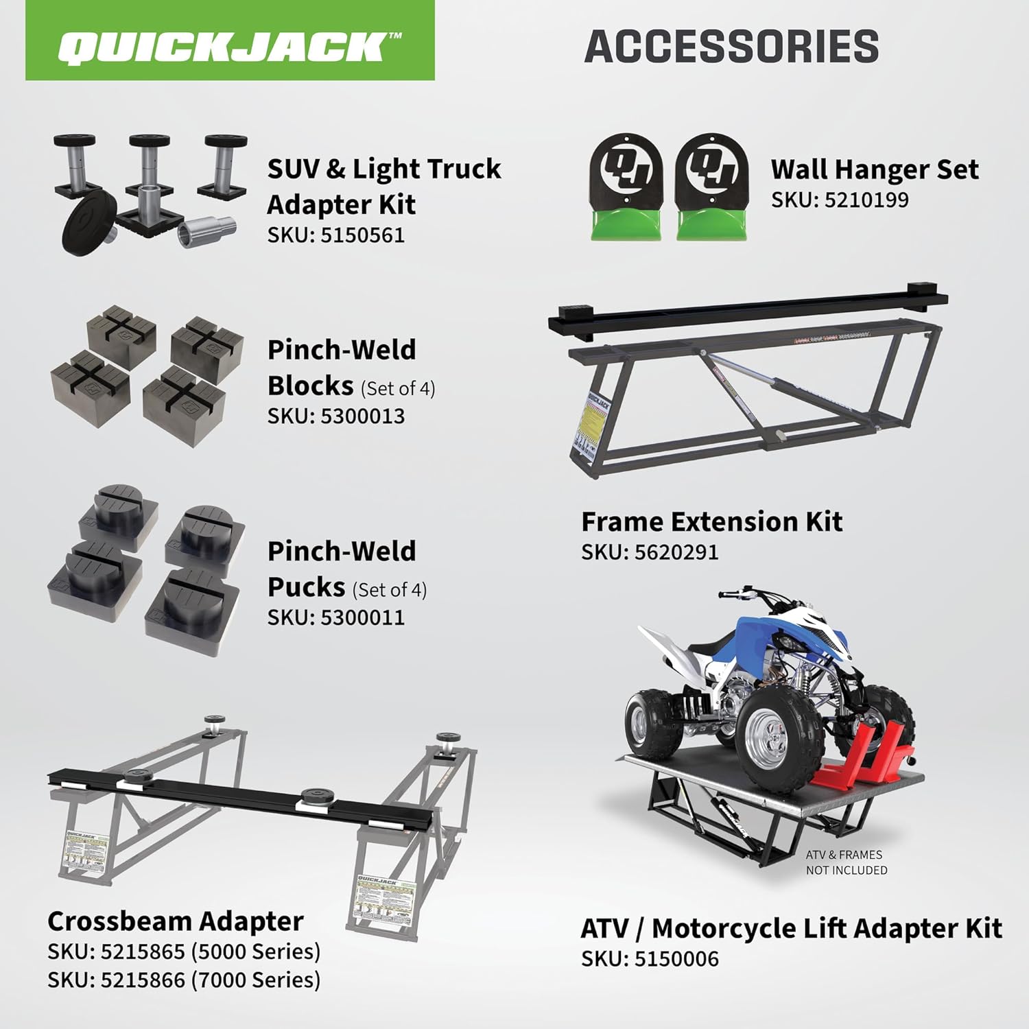 QuickJack 7000TL Bundle – 7,000 lb Capacity Portable Car Lift with 110V Power Unit