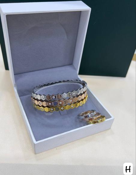 3 براسلي شهدة وخاتم acier inoxydable