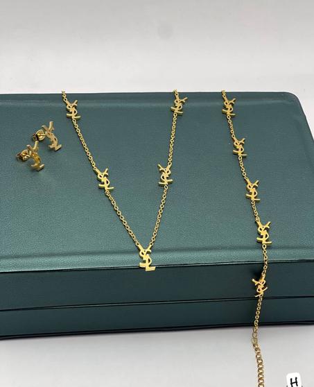 طقم  3 قطع سلسلة+غورميط+حلقات Acier inoxydable