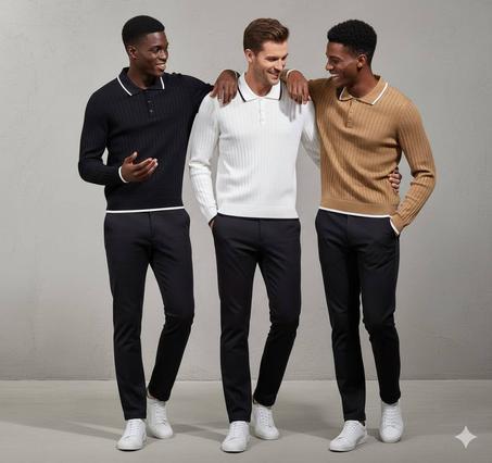 🧥✨ تريكو رجالي يجمع بين الأناقة والراحة في كل تفصيل!