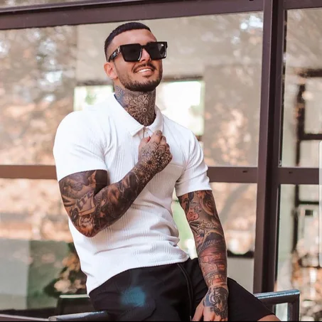 نظارات شمسية فاخرة مربعة الشكل للرجال من طراز Millionaire