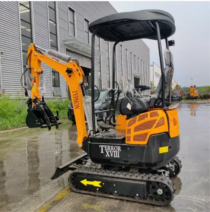4,000 lbs Terror XVIII Mini Excavator, EPA Certified KUBOTA D902 Diesel Machine