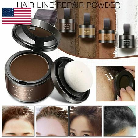 Poudre américaine pour couvrir les trous et les cheveux gris