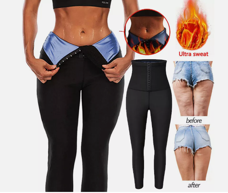Pantalon de sauna thermique chaud pour femmes, leggings taille haute pour le contrôle du ventre, pantalon gainant