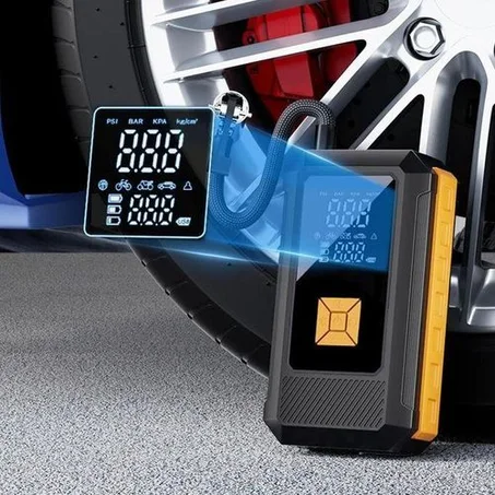 جهاز الطوارئ لتشغيل السيارة ونفخ العجلات و شحن الهواتف