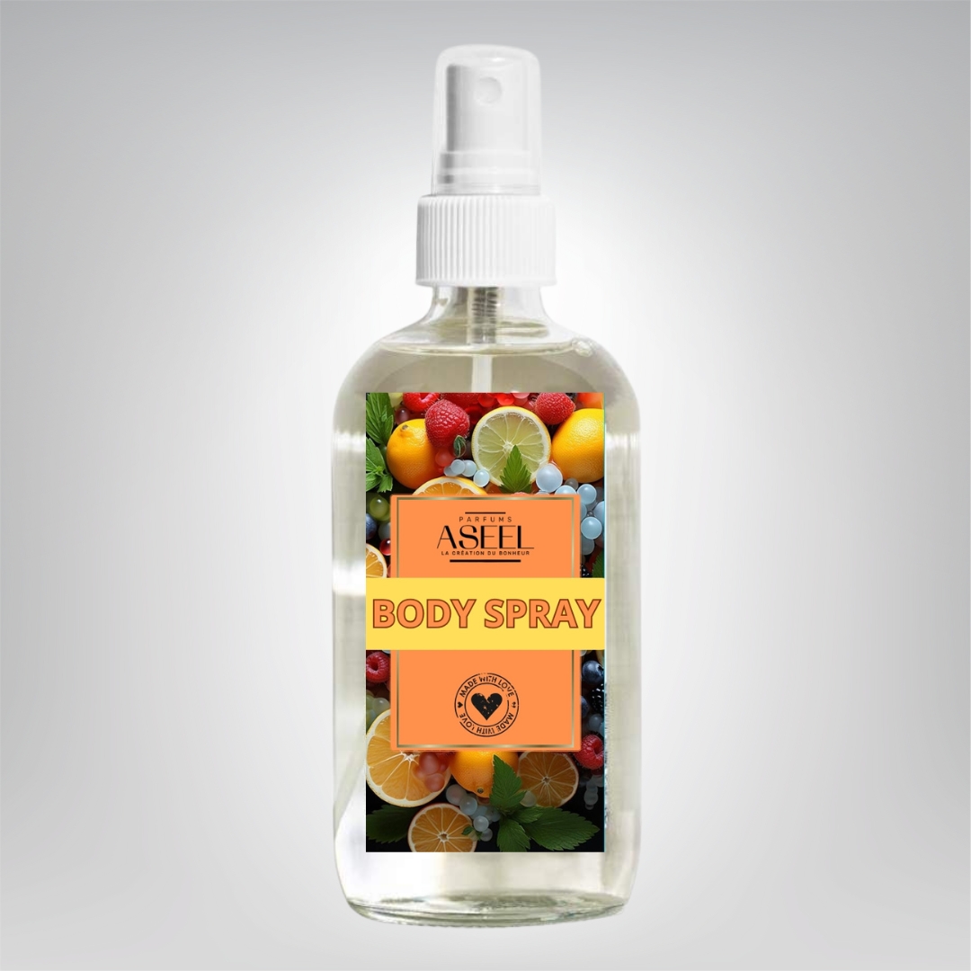 spray corporel parfumée