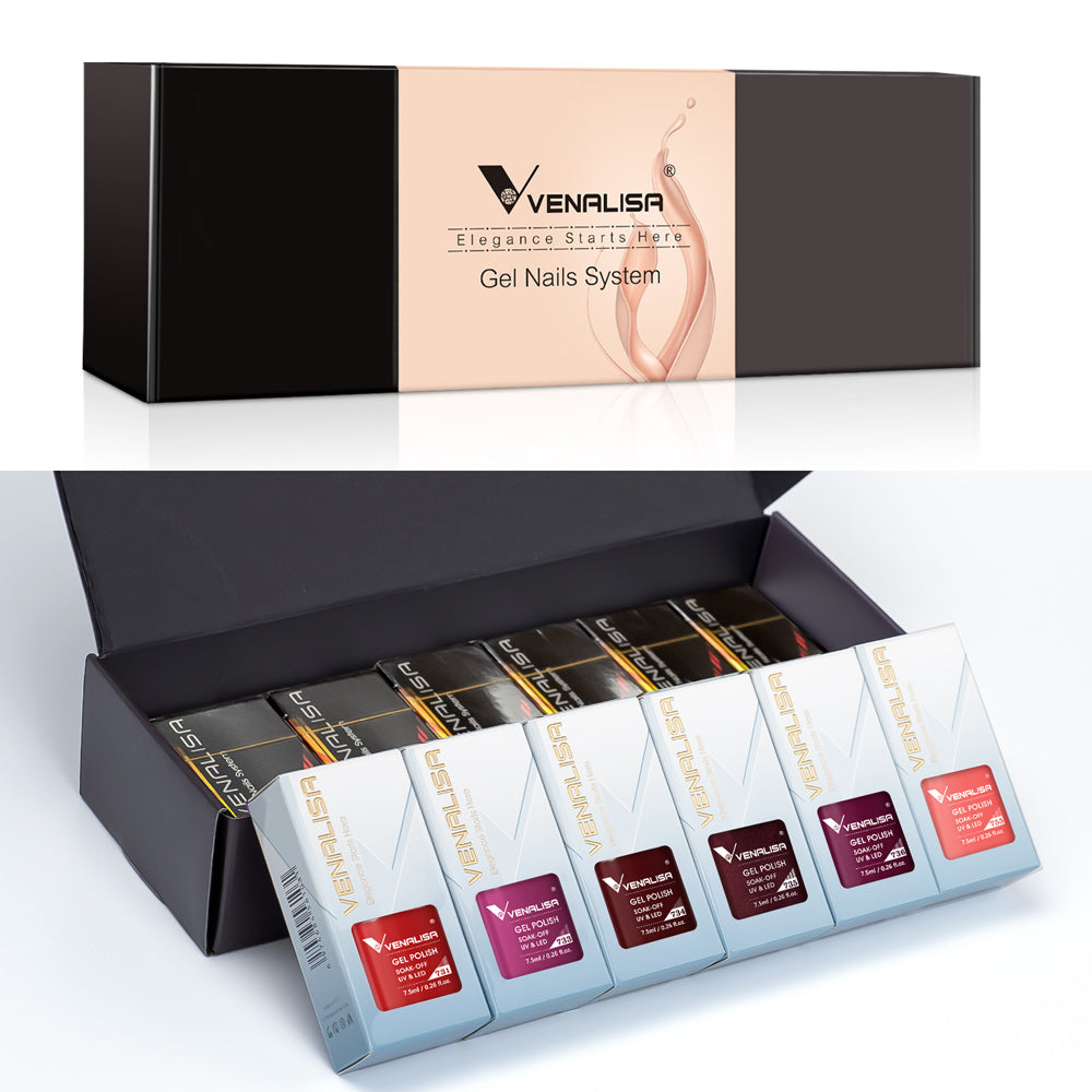 Red Elegance- Gel Polish 12 Colors Set