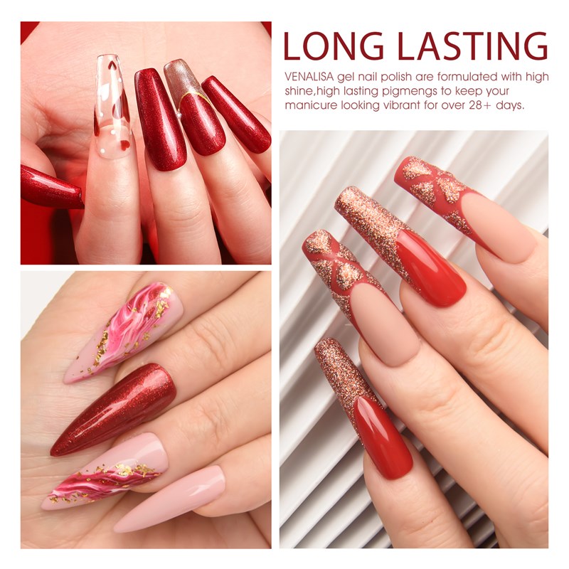 XMAS Red- 6 Colors Gel Polish Set