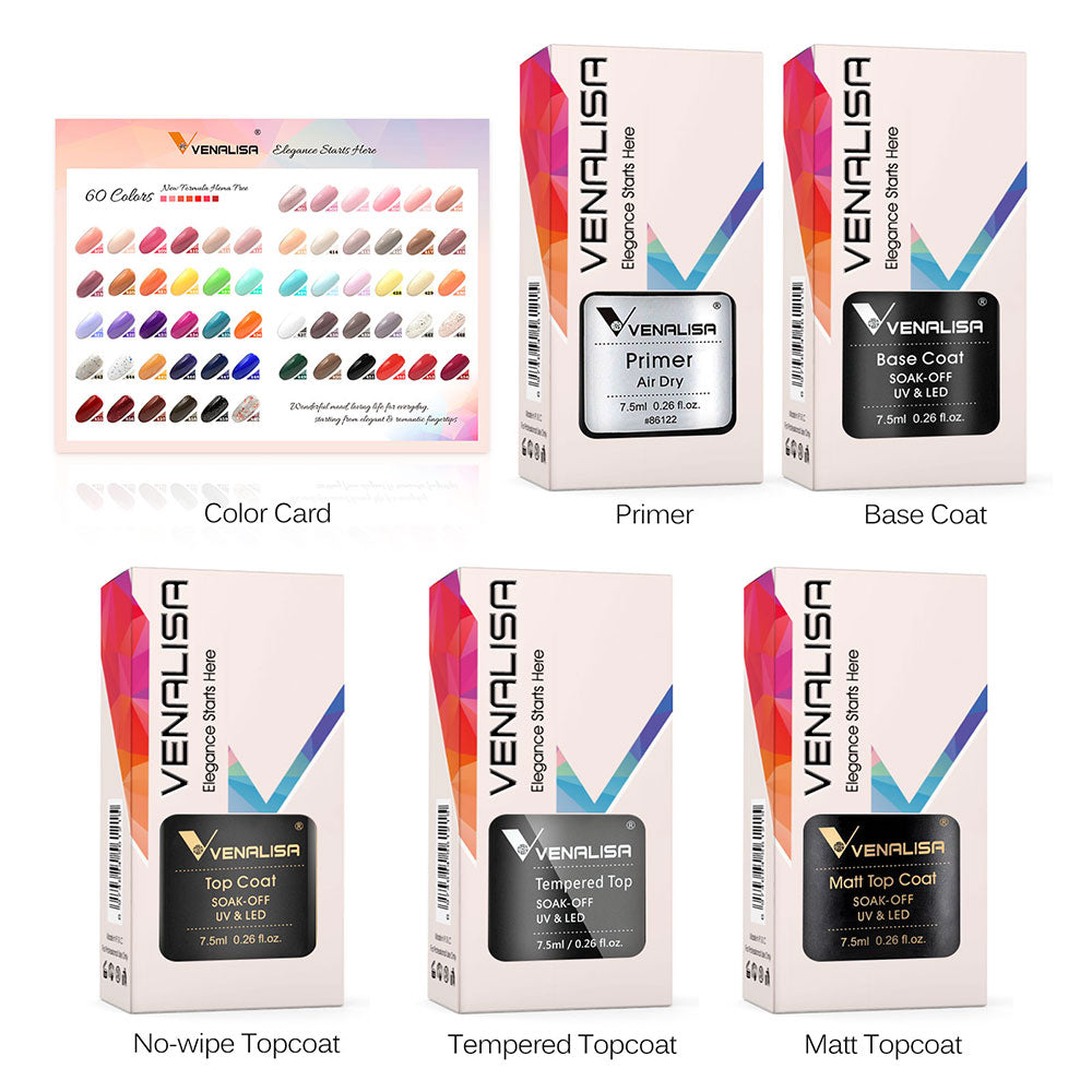 VIP4 Gel Polish Kit 60 Colors HEMA Free