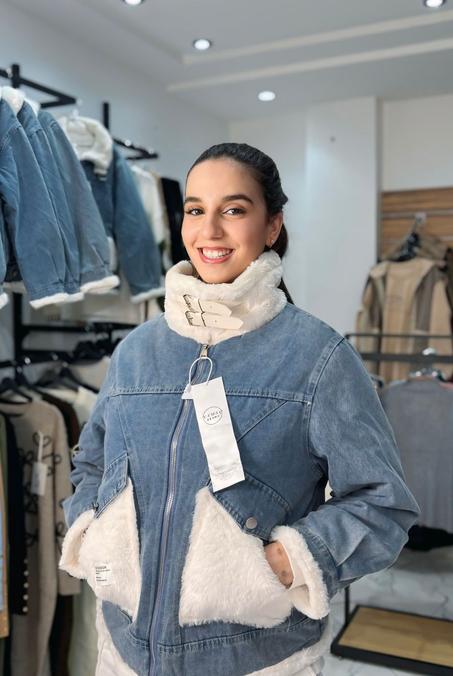 jaket jean doublèe de laine