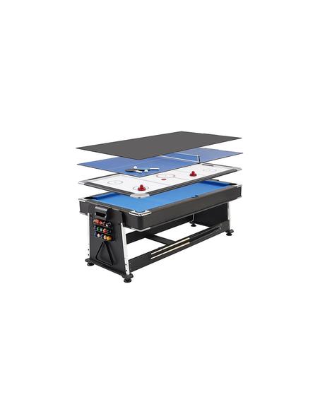 4 en 1 billard air hochey tennis de table table a manger