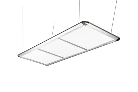 Luminaire Led plat chromer