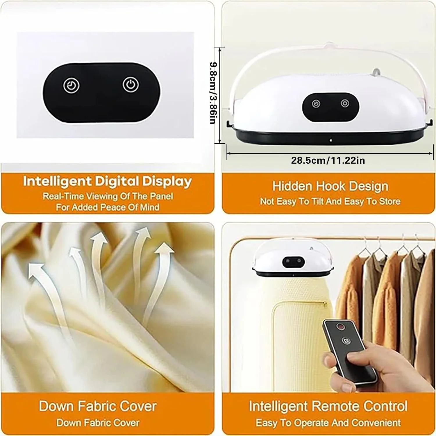 مجفف ملابس محمول ضمان 6 أشهر