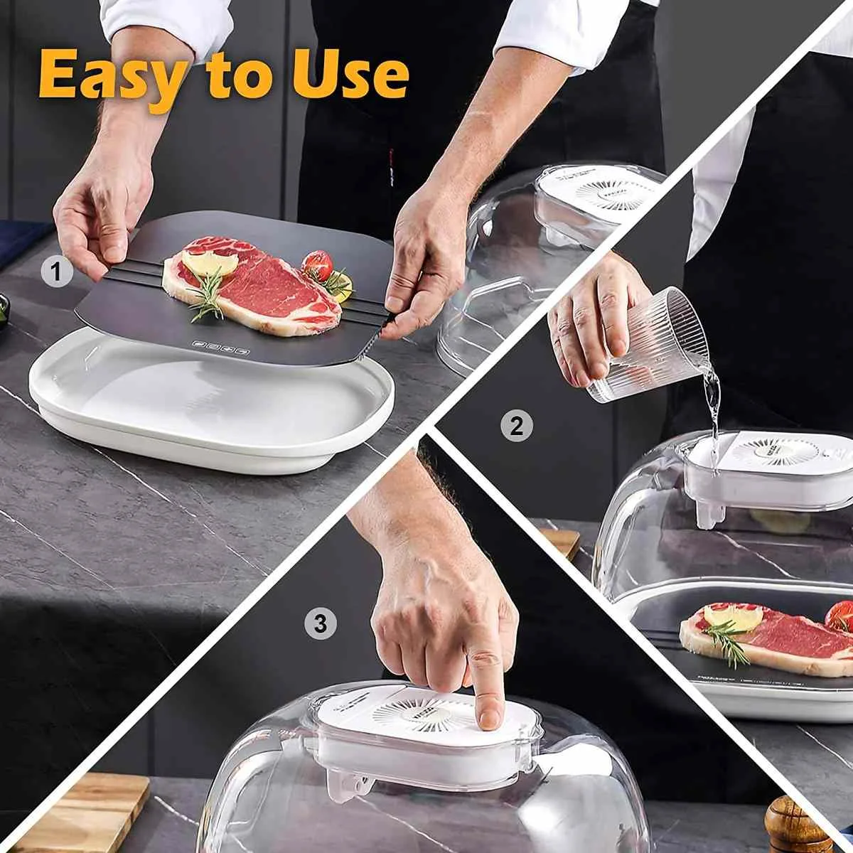 • جهاز تعقيم و أذابة اللحوم 4 في 1