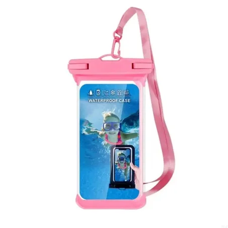 حافظة هاتف مقاومة للماء IPX8 – كيس شفاف مانع لتسرب المياه مع حواف ناعمة – مناسب للسباحة، الغوص، السفر، والرياضات المائية