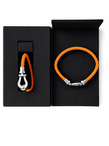 Bracelet Fred – Corde Tressée Orange